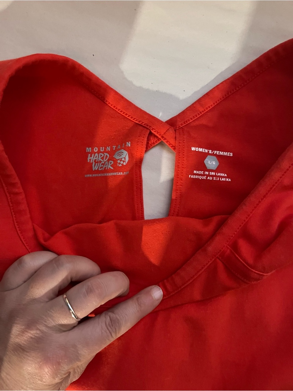 Mountain Hardwear Women's Red Orange Performance Active Dress Large - Picture 7 of 11